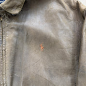J- Vintage Polo Ralph Lauren Zip Up Leather Jacket - XL