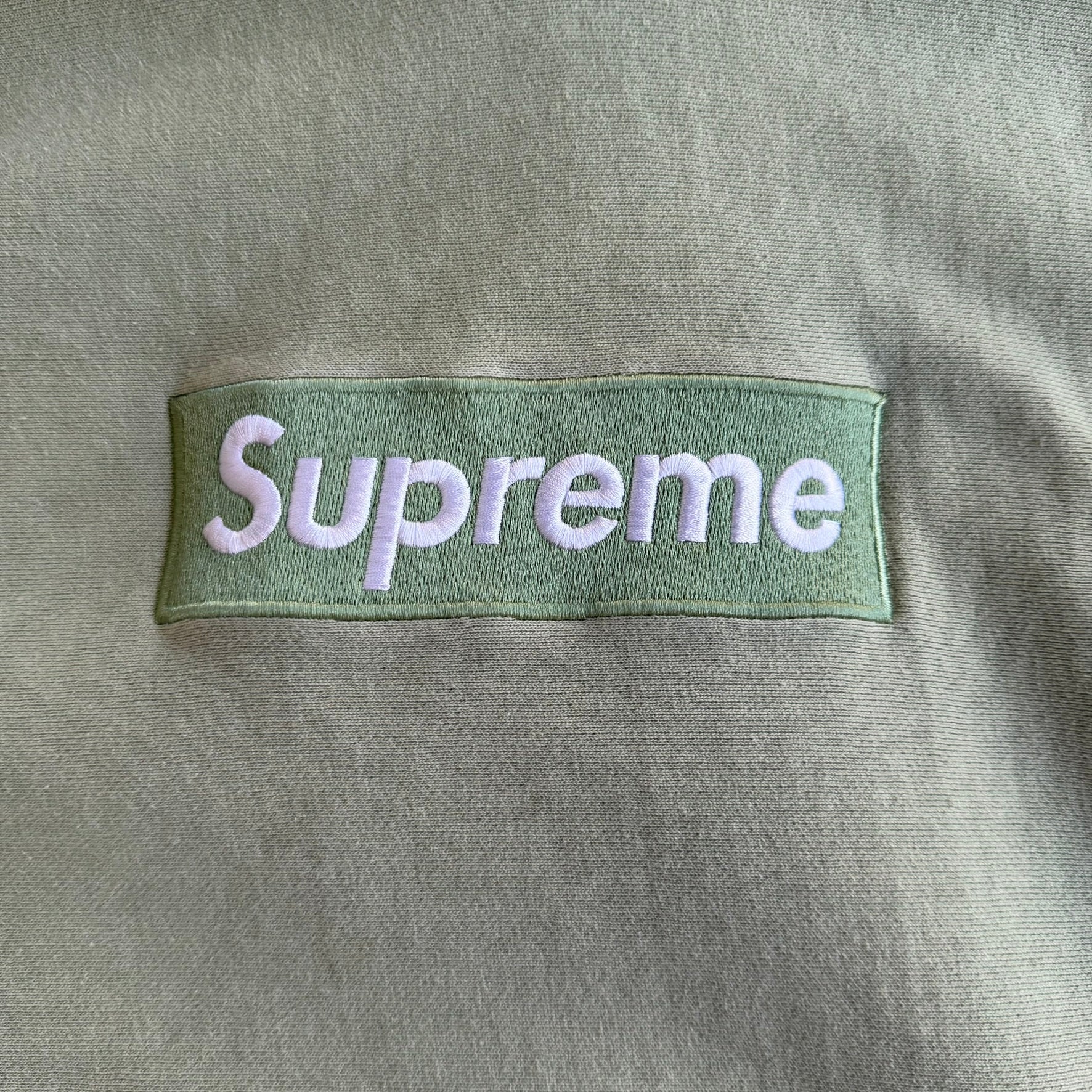 J- Supreme FW16 Sage Box Logo Hoodie - L
