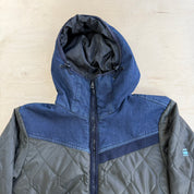 G-Star Raw Denim-Mixed Quilted Puffer Jacket - M