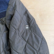 G-Star Raw Denim-Mixed Quilted Puffer Jacket - M