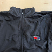 J- Vintage Tommy Hilfiger Tommy Sports Embroidered Logo Lightweight Zip Up Jacket - M