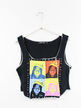Load image into Gallery viewer, Haus Of Mojo Reworked Vintage Biggie Collage  Double Stitch Crop Top
