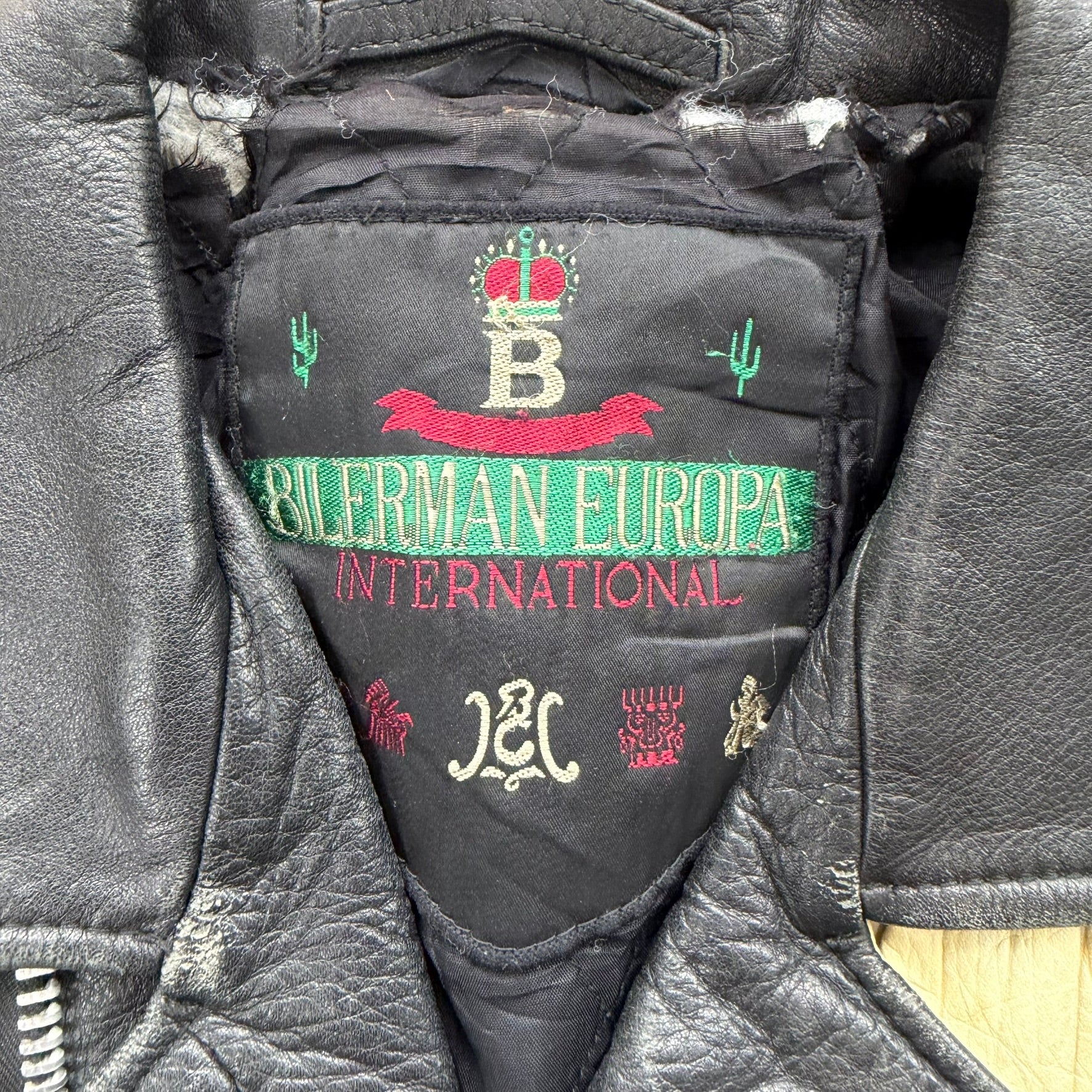 J- Vintage Billerman Europa Arizona Leather Bomber Jacket - M