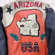 J- Vintage Billerman Europa Arizona Leather Bomber Jacket - M