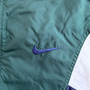 J- Vintage 90s Nike Embroidered Swoosh Zip Up Lightweight Windbreaker Jacket - L