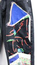 Load image into Gallery viewer, Haus Of Mojo Squared Patches Reworked Levi&#39;s Jeans
