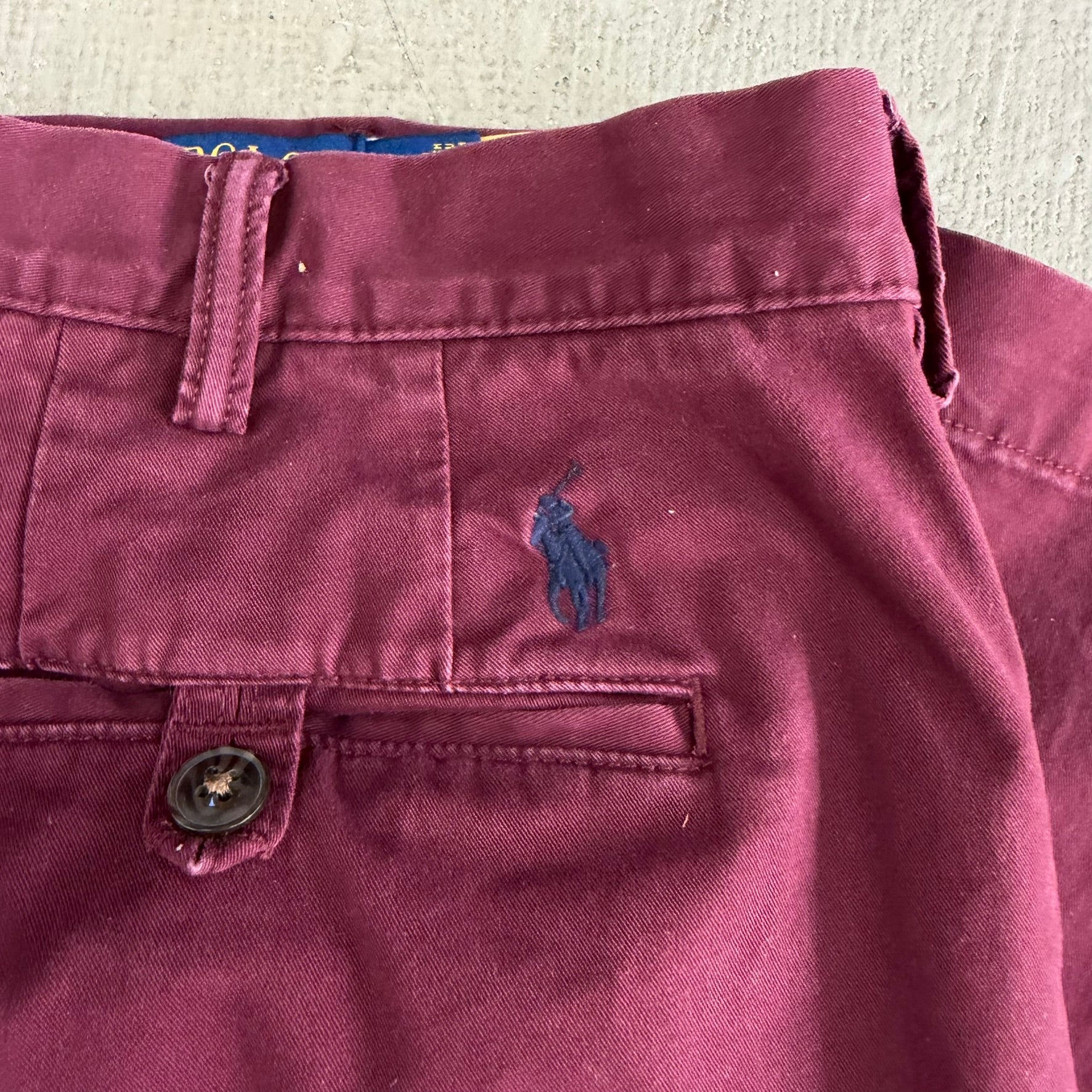 Vintage Polo RL "The Polo Chino" Stretch Straight Fit Pants - 38/32 (Measures 37/29)