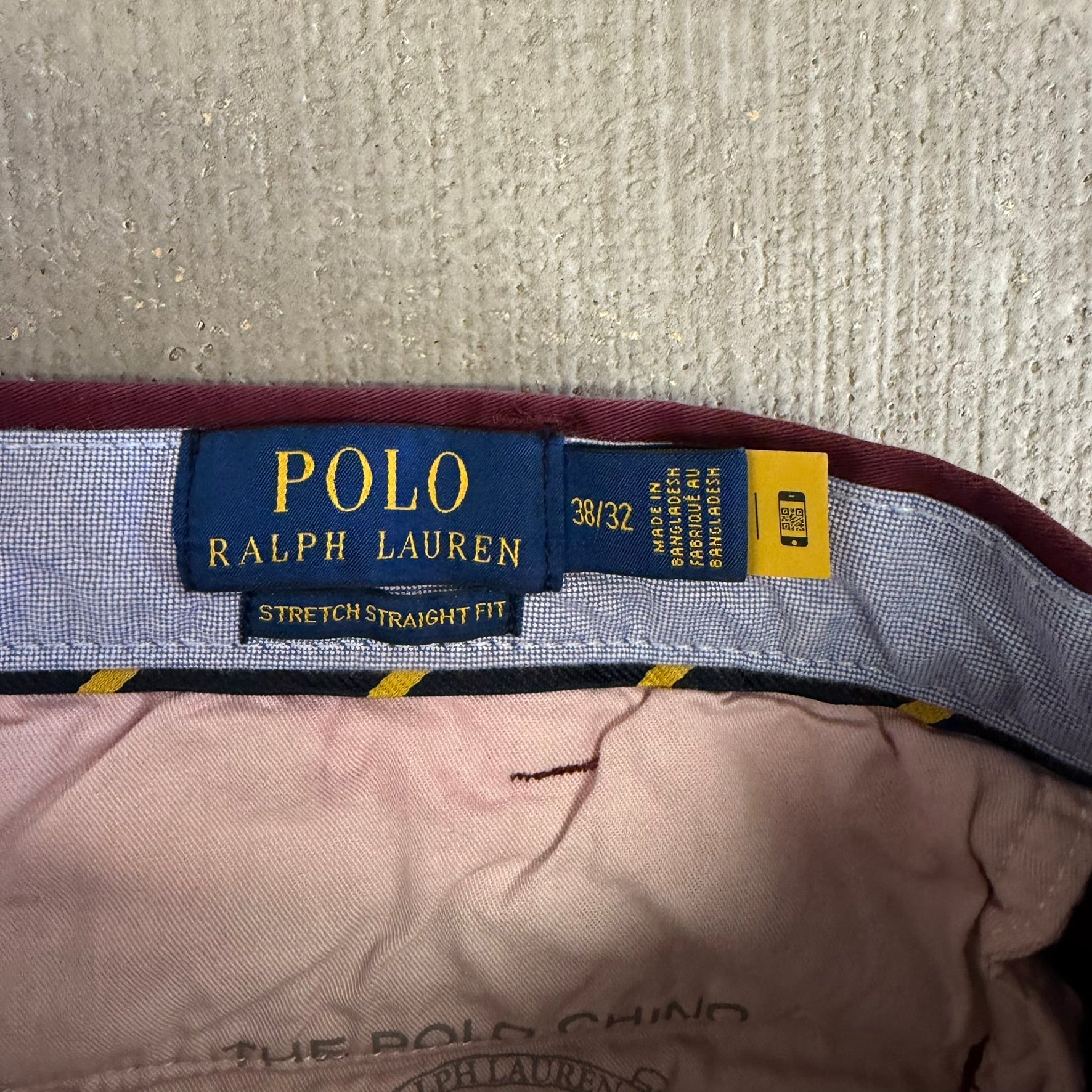 Vintage Polo RL "The Polo Chino" Stretch Straight Fit Pants - 38/32 (Measures 37/29)