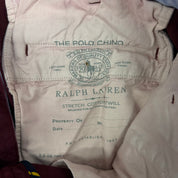 Vintage Polo RL "The Polo Chino" Stretch Straight Fit Pants - 38/32 (Measures 37/29)
