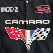 J- Vintage Jeff Hamilton Design Camaro 35th Anniversary Embroidered Racing Jacket - XL