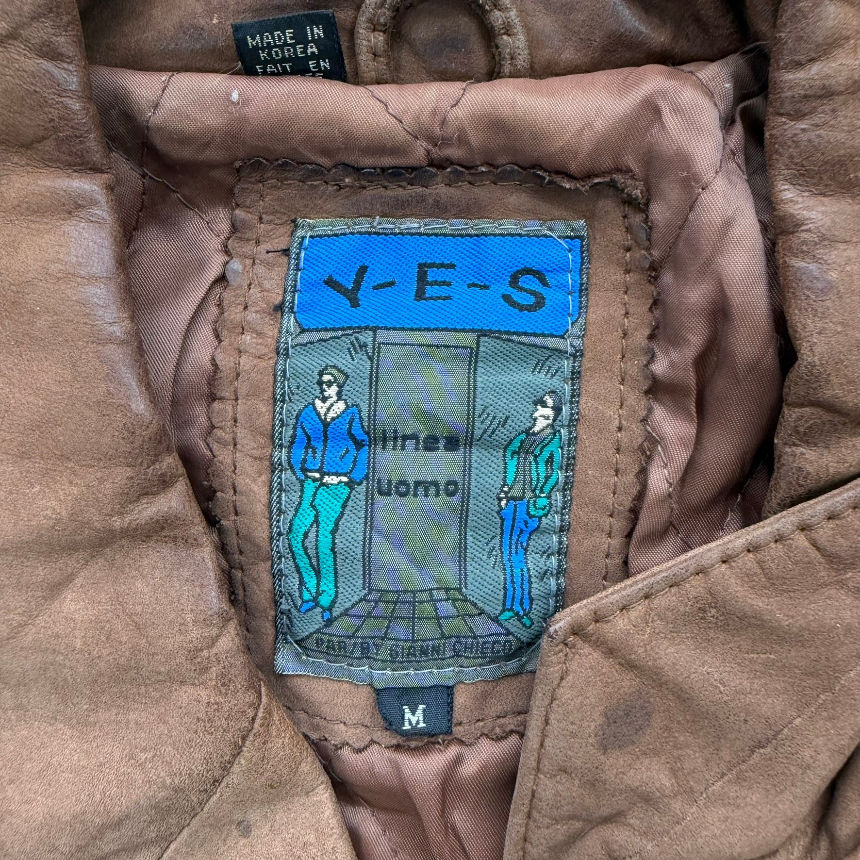 J- Vintage YES Linea Uomo Suede Bomber Jacket - M