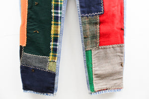 Haus Of Mojo Multi Colored Patches Reworked Levi's Jeans