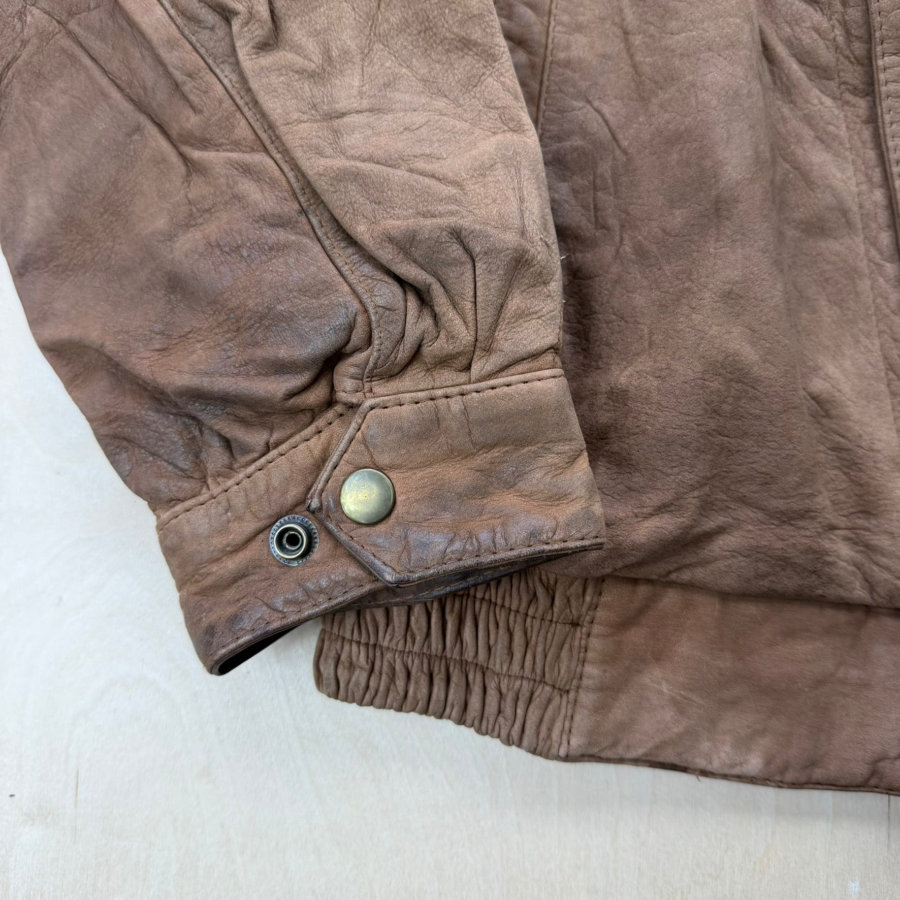 J- Vintage YES Linea Uomo Suede Bomber Jacket - M