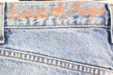 Load image into Gallery viewer, Haus Of Mojo Multi Colored Patches Reworked Levi&#39;s Jeans
