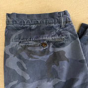 Vintage Polo RL Stretch Straight Fit Blue Camo Chino Pants - 34/32 (Measures 34/29)