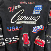 J- Vintage Jeff Hamilton Design Camaro 35th Anniversary Embroidered Racing Jacket - XL