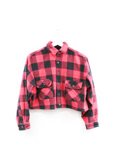 Load image into Gallery viewer, Haus Of Mojo Justin Bieber Rework Cropped Flannel
