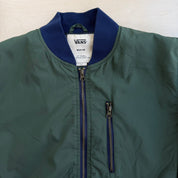 J- Vans Zip Up Nylon Bomber Jacket - M