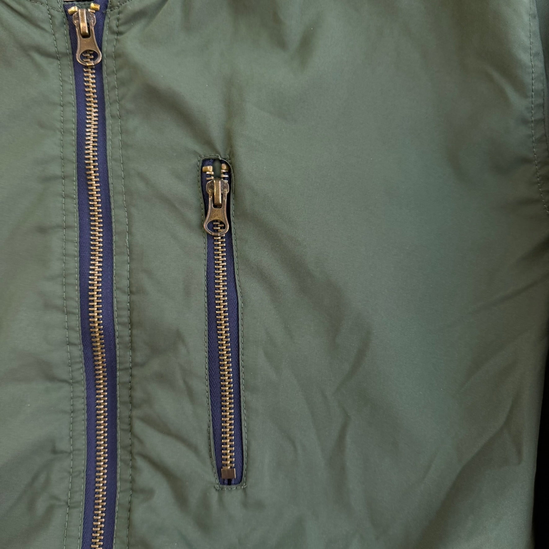 J- Vans Zip Up Nylon Bomber Jacket - M