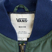 J- Vans Zip Up Nylon Bomber Jacket - M