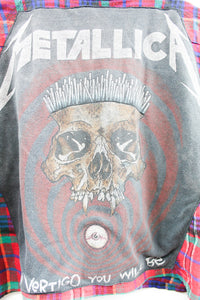 Haus Of Mojo Metallica Rework Cropped Flannel