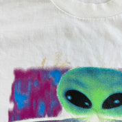 J- Vintage Night Vision Aliens Graphic Single Stitch Tee - XL