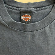 J- Vintage '97 Harley Davidson Bellingham Wa. Map Graphic Made In USA Tee - L