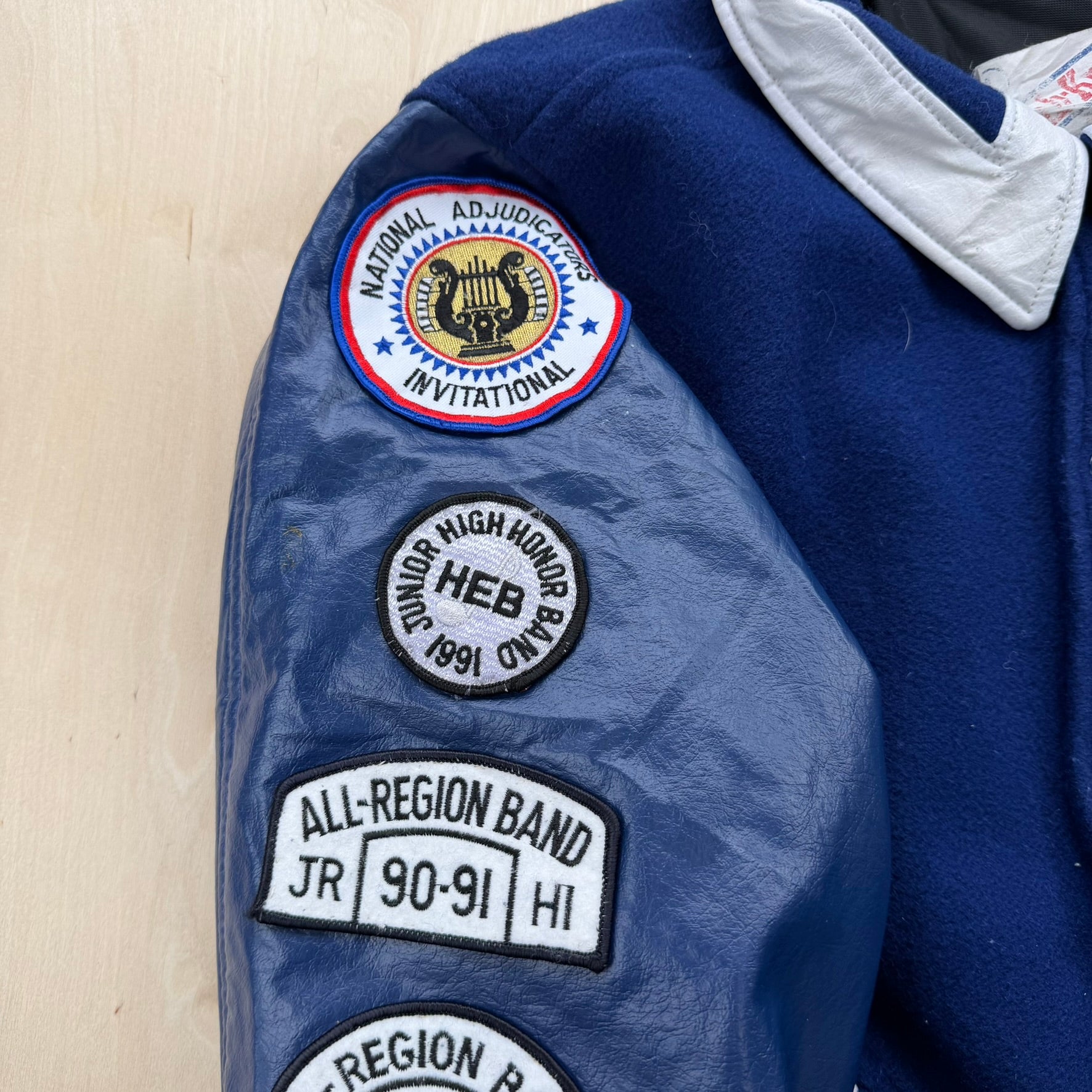 J- Vintage '92 Bands Of America Made In USA Varsity Jacket - XL
