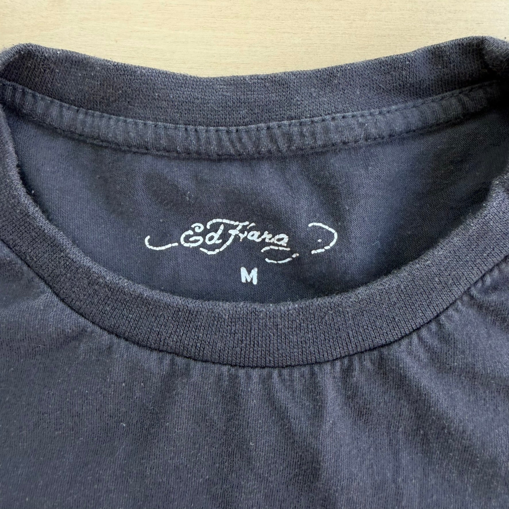 J- Vintage Ed Hardy Tiger & Text Graphic Tee - M