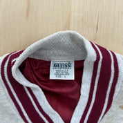 J- Vintage Guess Embroidered Text Made In USA Varsity Jacket - L