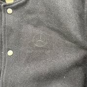 J- Vintage Mercedes Benz Embroidered Logo & Text Varsity Jacket - S