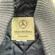 J- Vintage Mercedes Benz Embroidered Logo & Text Varsity Jacket - S