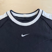 J- Vintage Nike Embroidered Center Swoosh Raglan Tee - L