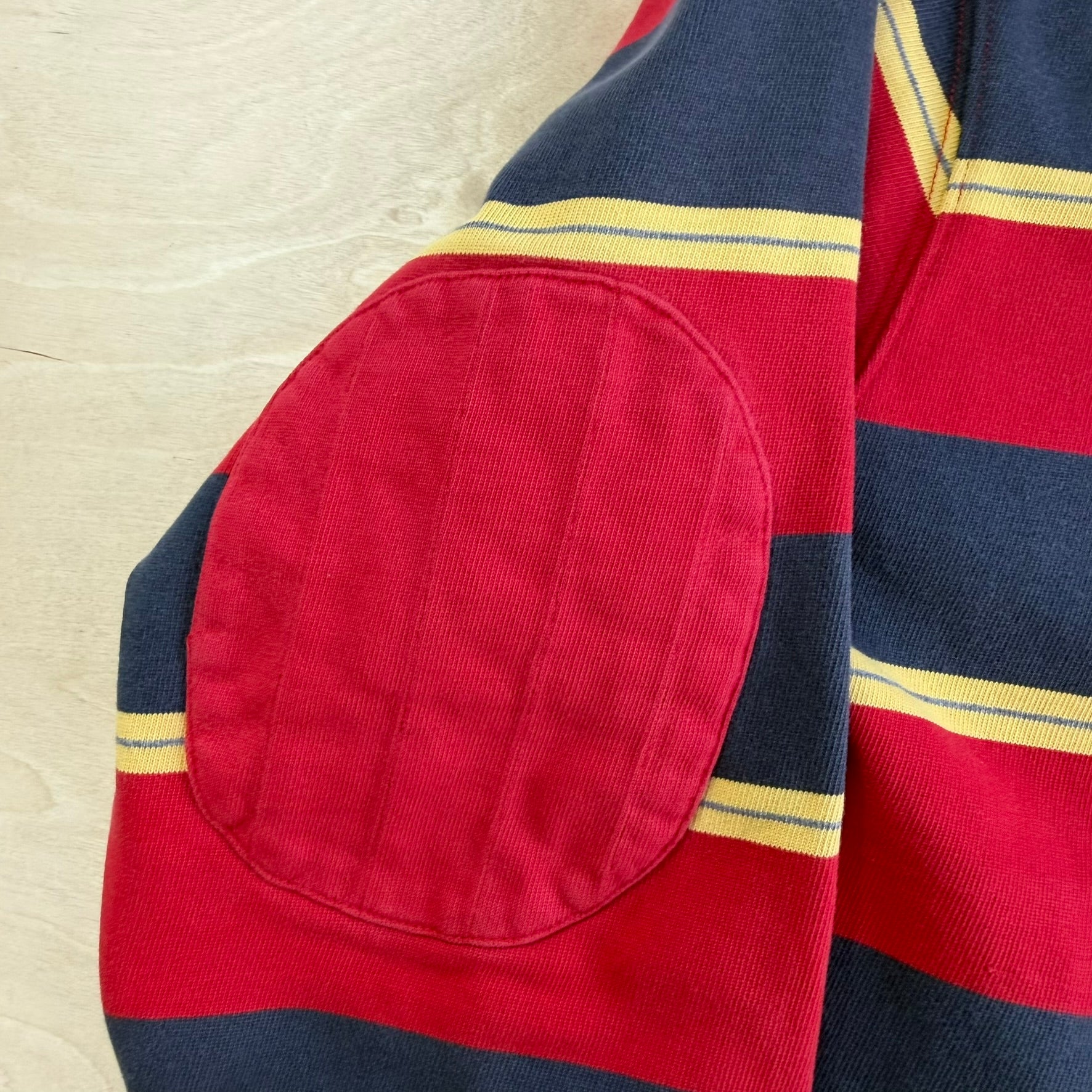Vintage Daniel Cremieux Navy/Red Striped Long Sleeve Rugby Shirt - XL