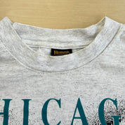 J- Vintage Chicago Architecture Foundation Graphic Made In USA Single Stitch Tee - 2XL