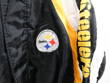 Load image into Gallery viewer, Z- Vintage Steelers NFL Polar Fleece Lined Long Winter Jacket
