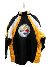 Load image into Gallery viewer, Z- Vintage Steelers NFL Polar Fleece Lined Long Winter Jacket
