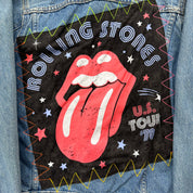 J- HOM Rolling Stones US Tour Reworked Denim Jacket - Youth XL