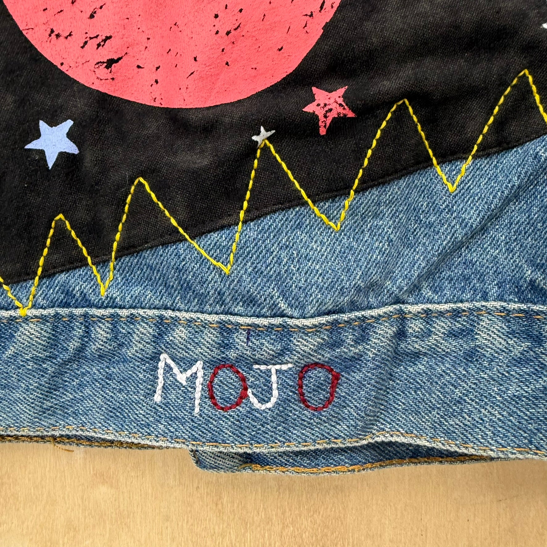 J- HOM Rolling Stones US Tour Reworked Denim Jacket - Youth XL