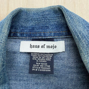 J- HOM Pink Floyd Dark Side Of The Moon Reworked Denim Jacket - L