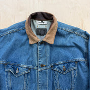 J- HOM Bob Marley Lion Graphic Reworked Denim Jacket - 2XL