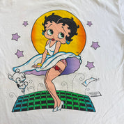 J- Vintage '94 Betty Boop Marylin Monroe Pose Graphic Made In USA Single Stitch Tee - XL