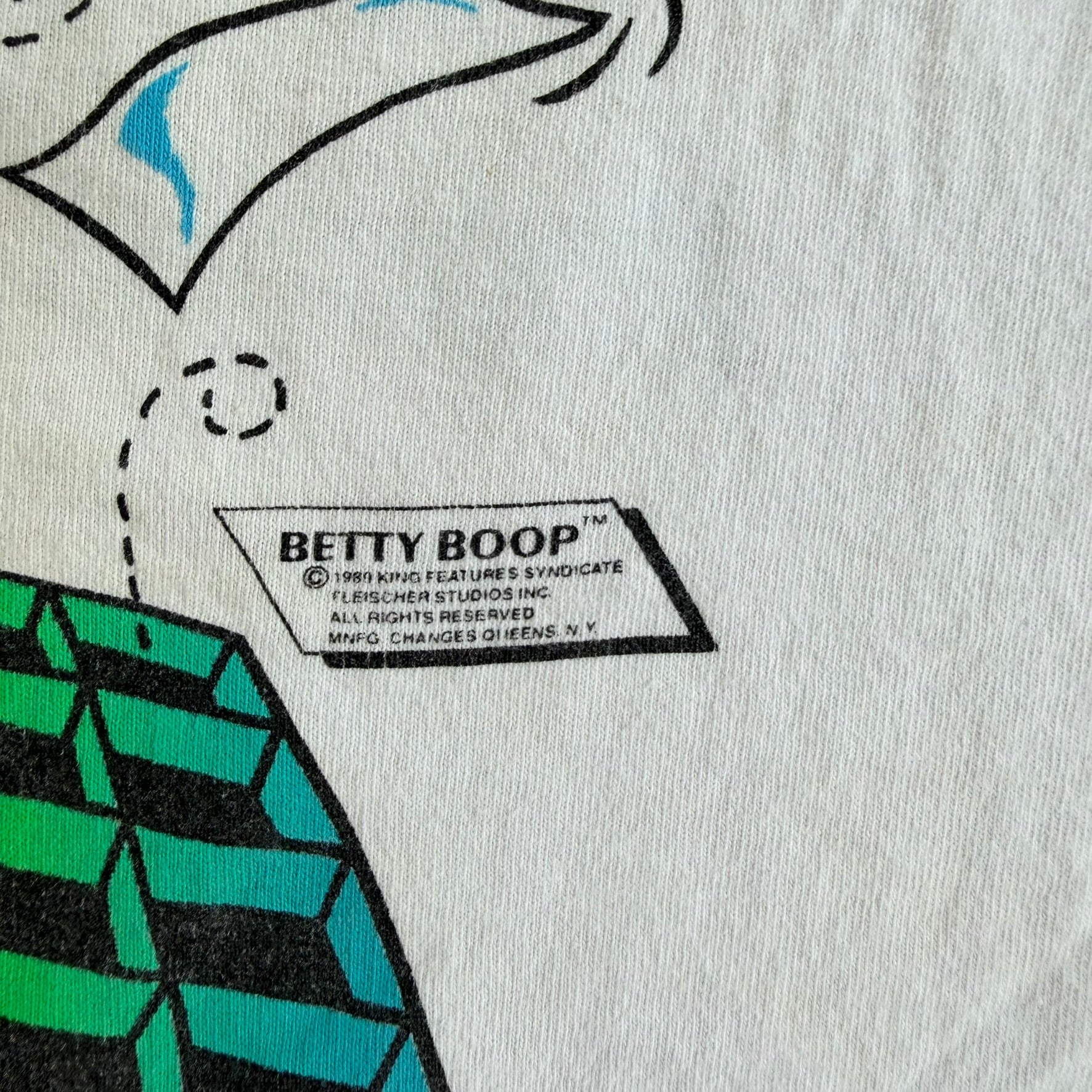 J- Vintage '94 Betty Boop Marylin Monroe Pose Graphic Made In USA Single Stitch Tee - XL