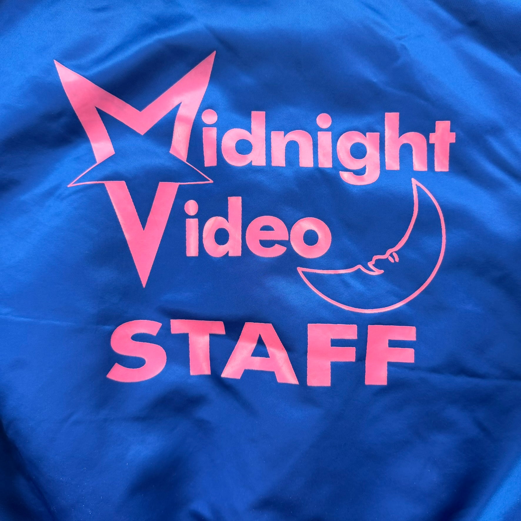 J- Vintage Midnight Video Staff Made In USA Bomber Jacket - XL