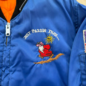 J- Vintage '79 Team Spirit Korea Zip Up Bomber Jacket - L