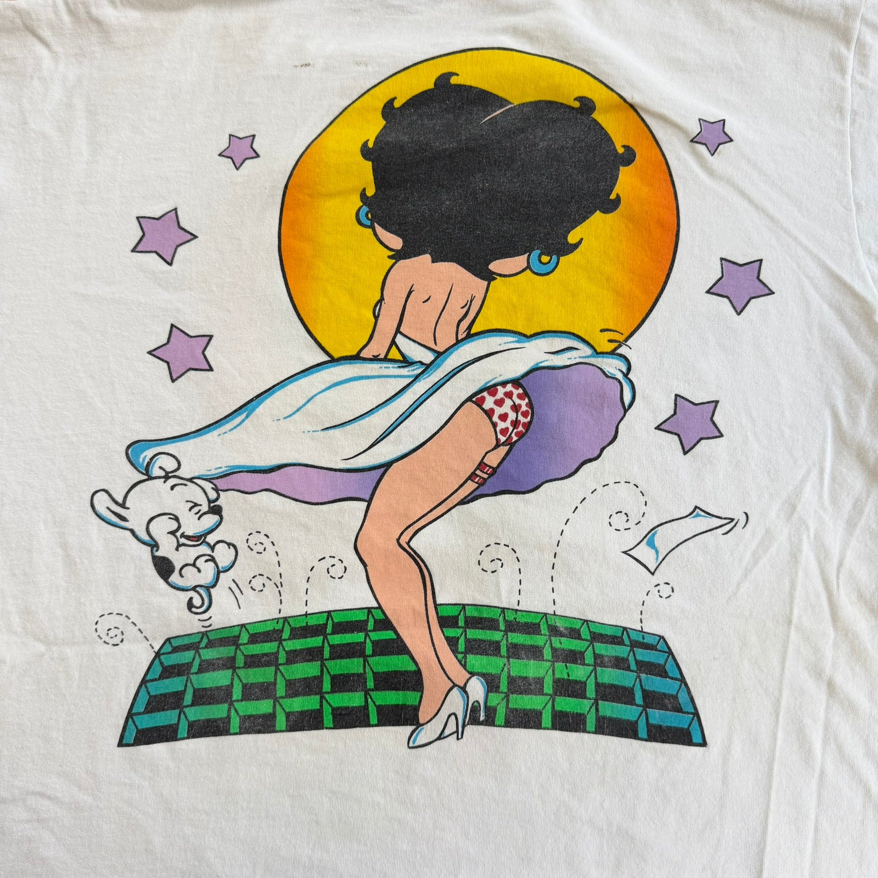 J- Vintage '94 Betty Boop Marylin Monroe Pose Graphic Made In USA Single Stitch Tee - XL