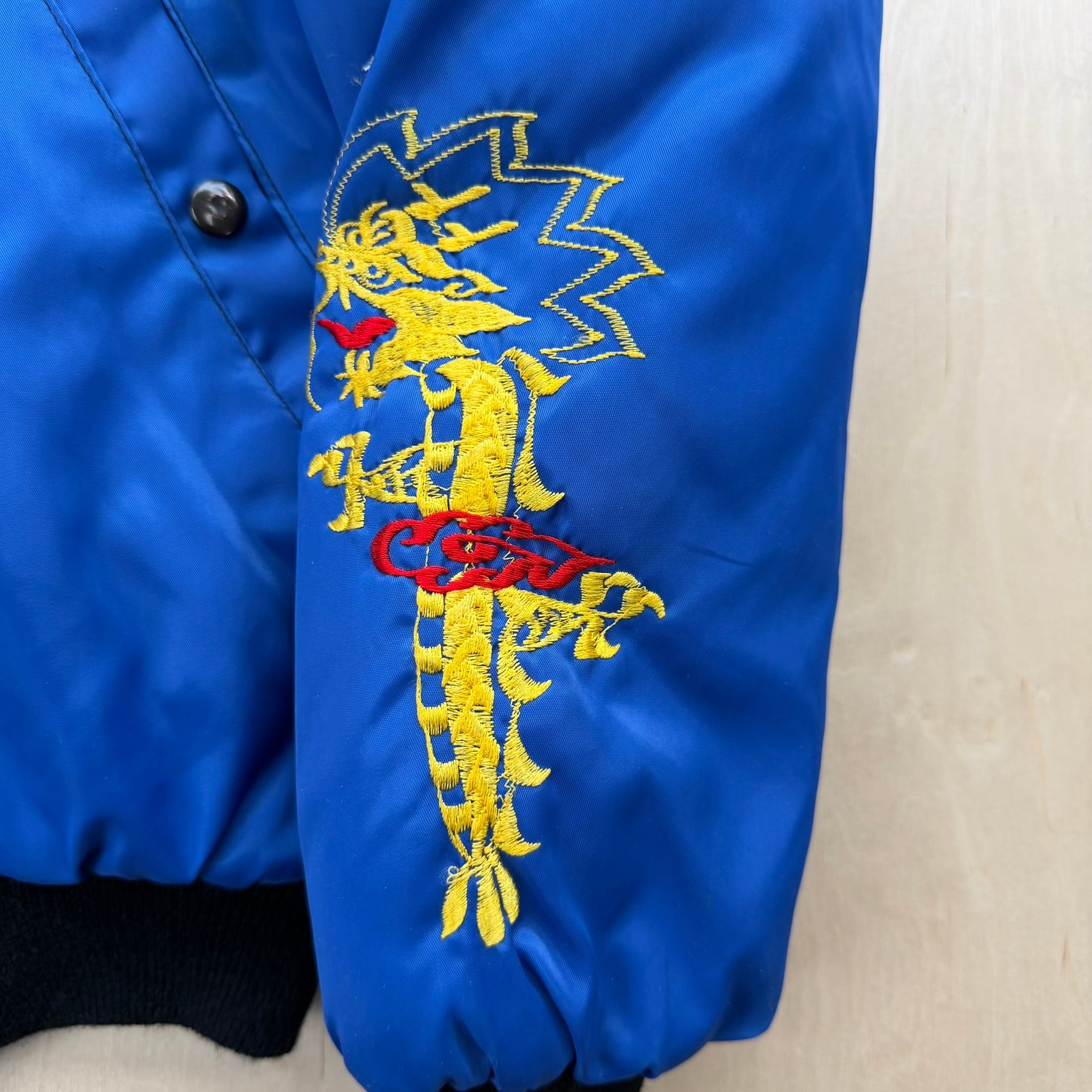 J- Vintage '79 Team Spirit Korea Zip Up Bomber Jacket - L