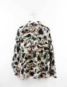 Vintage Military Camouflage Button Up