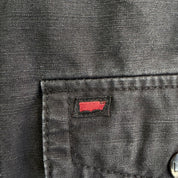 Levi's Black Washed Cotton Zip Up Field Jacket - L