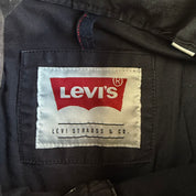 Levi's Black Washed Cotton Zip Up Field Jacket - L